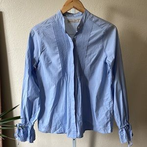 Abercrombie & Fitch poplin cotton eyelet top